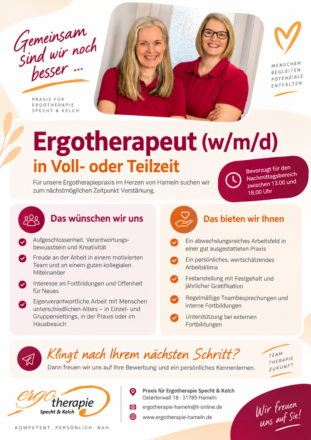 Unser Team sucht Verstärkung…