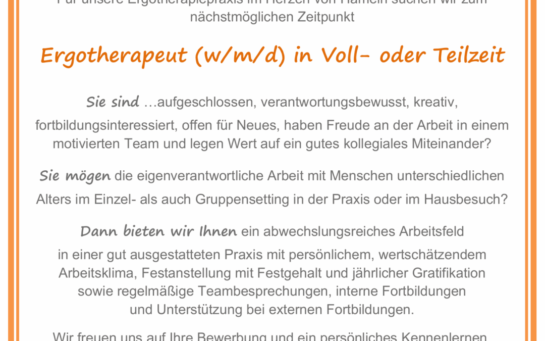 Unser Team sucht Verstärkung…